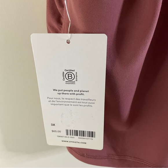 ATHLETA Women’s Plus Size Vita Free Cropped Tee 3X - Picture 6 of 11